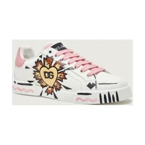 Dolce & Gabbana Skórzane sneakersy BASSA