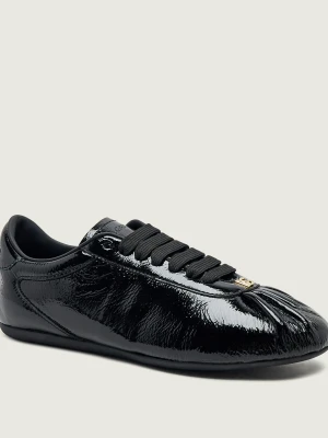 Dolce & Gabbana Skórzane sneakersy Bassa czarny