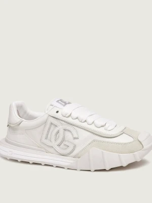 Dolce & Gabbana Skórzane sneakersy DG Athletic biały