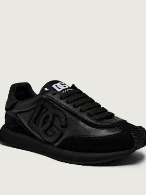 Dolce & Gabbana Skórzane sneakersy DG CUSHION | zamsz