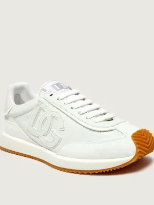 Dolce & Gabbana Skórzane sneakersy DG CUSHION | zamsz