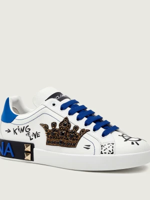 Dolce & Gabbana Skórzane sneakersy Portofino