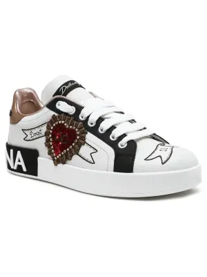 Dolce & Gabbana Skórzane trampki