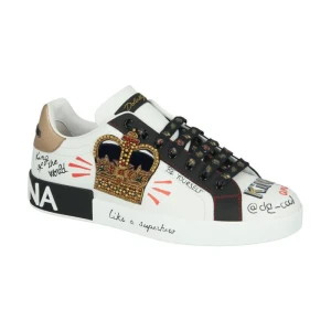 Dolce & Gabbana Skórzane trampki portofino