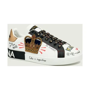 Dolce & Gabbana Skórzane trampki portofino