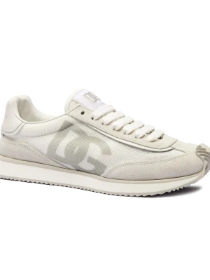 Dolce & Gabbana Sneakersy DG CUSHION | zamsz biały