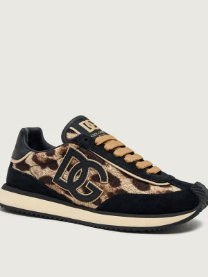Dolce & Gabbana Sneakersy DG Cushion | zamsz beżowy