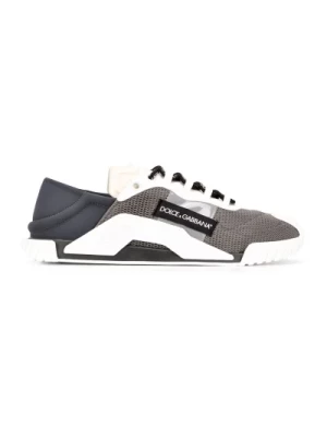 Dolce & Gabbana, Sneakersy NS1 w kolorze szarym i off white Gray, male,
