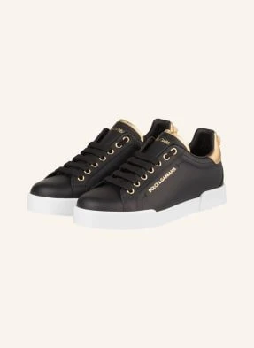Dolce & Gabbana Sneakersy Portofino Z Ozdobną Perełką schwarz