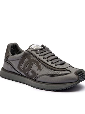Dolce & Gabbana Sneakersy | z dodatkiem skóry szary