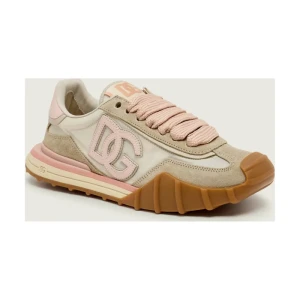 Dolce & Gabbana Sneakersy | zamsz | z dodatkiem skóry