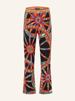 Dolce & Gabbana Spodnie 7 / 8 Z Jedwabiem schwarz czarny