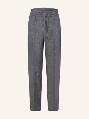 Dolce & Gabbana Spodnie Garniturowe Regular Fit Z Lnu grau