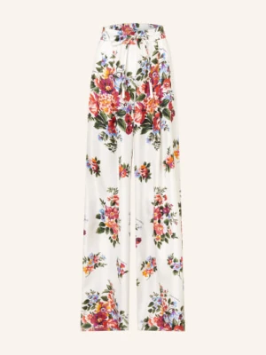 Dolce & Gabbana Spodnie Z Jedwabiu Typu Marlene weiss