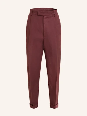 Dolce & Gabbana Spodnie Z Lnu Extra Slim Fit rot