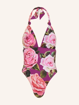 Dolce & Gabbana Strój Kąpielowy Wiązany Na Szyi lila