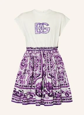 Dolce & Gabbana Sukienka Z Mieszanki Materiałów schwarz