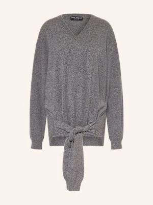 Dolce & Gabbana Sweter Z Kaszmiru grau