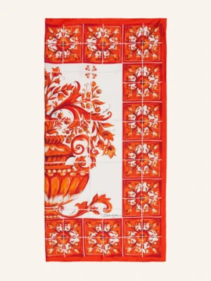 Dolce & Gabbana Szalik Jedwabny orange