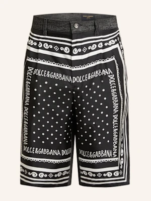 Dolce & Gabbana Szorty Z Mieszanki Materiałów schwarz