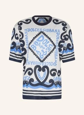 Dolce & Gabbana T-Shirt Z Jedwabiu blau