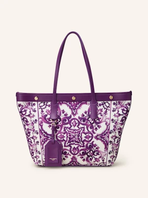 Dolce & Gabbana Torba Shopper Atene Z Saszetką lila