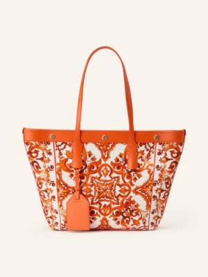 Dolce & Gabbana Torba Shopper Atene Z Saszetką orange