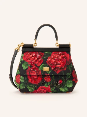 Dolce & Gabbana Torebka Sicily Z Kamieniami Ozdobnymi rot