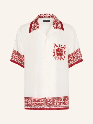 Dolce & Gabbana Wzorzysta Koszula Comfort Fit weiss
