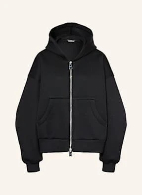Dondup Bluza Rozpinana Oversize Felpa schwarz