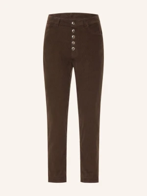 Dondup Chinosy 7 / 8 Koons Z Sztruksu braun 737 CIOCCOLATO