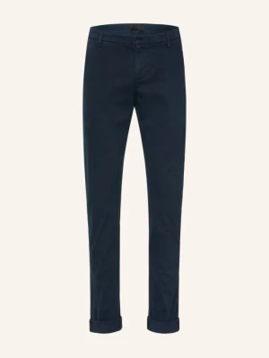 Dondup Chinosy Gaubert Extra Slim Fit blau GRANATOWY