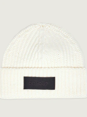 DONDUP - made in Italy Czapka | z dodatkiem wełny biały