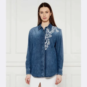 DONDUP - made in Italy Jeansowa koszula | Oversize fit