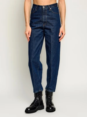 DONDUP - made in Italy Jeansy Bessie | Mom Fit granatowy