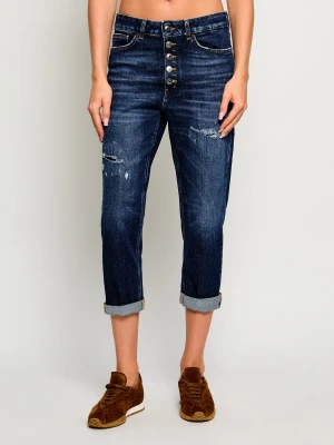 DONDUP - made in Italy Jeansy Koons | Loose fit granatowy