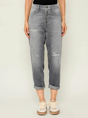 DONDUP - made in Italy Jeansy Koons | Loose fit | high waist szary