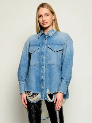 DONDUP - made in Italy Kurtka jeansowa RIGID | Oversize fit