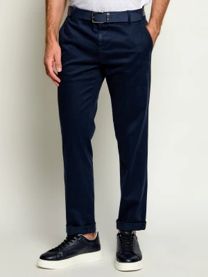 DONDUP - made in Italy Spodnie chino Gaubert | Relaxed fit granatowy
