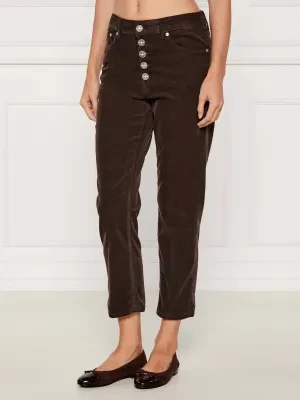 DONDUP - made in Italy Sztruksowe spodnie KOONS | Slim Fit