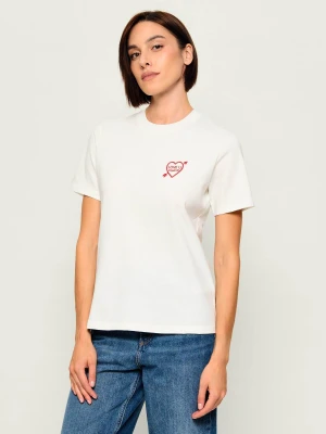DONDUP - made in Italy T-shirt | Regular Fit biały