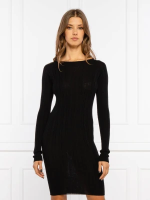DONDUP - made in Italy Wełniana sukienka NEW ROYAL