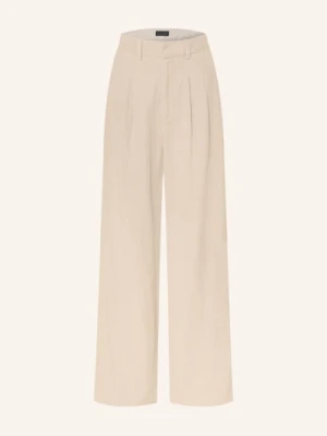 Dondup Spodnie Z Szerokimi Nogawkami Elouise beige