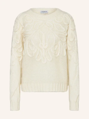 Dondup Sweter Z Dodatkiem Moheru weiss