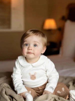 Donsje body bawełniane niemowlęce Davo Bodysuit Fluffy Bunny