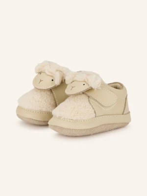 Donsje Buty Do Raczkowania Matijn Ze Sztucznym Futrem weiss