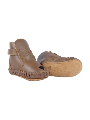 Donsje buty skórzane niemowlęce Kapi Classic Booties Bear