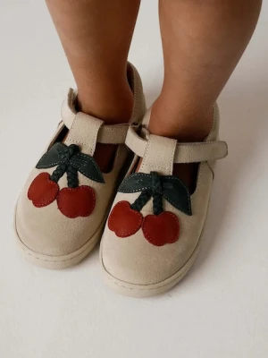 Donsje półbuty skórzane dziecięce Lowy Shoes Cherry