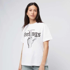 Don't Care Tee, markiMiss Tee, T-Shirty i Polo, w kolorze biały, rozmiar:
