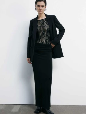 Dopasowana długa spódnica z drapowaniem PATRIZIA PEPE